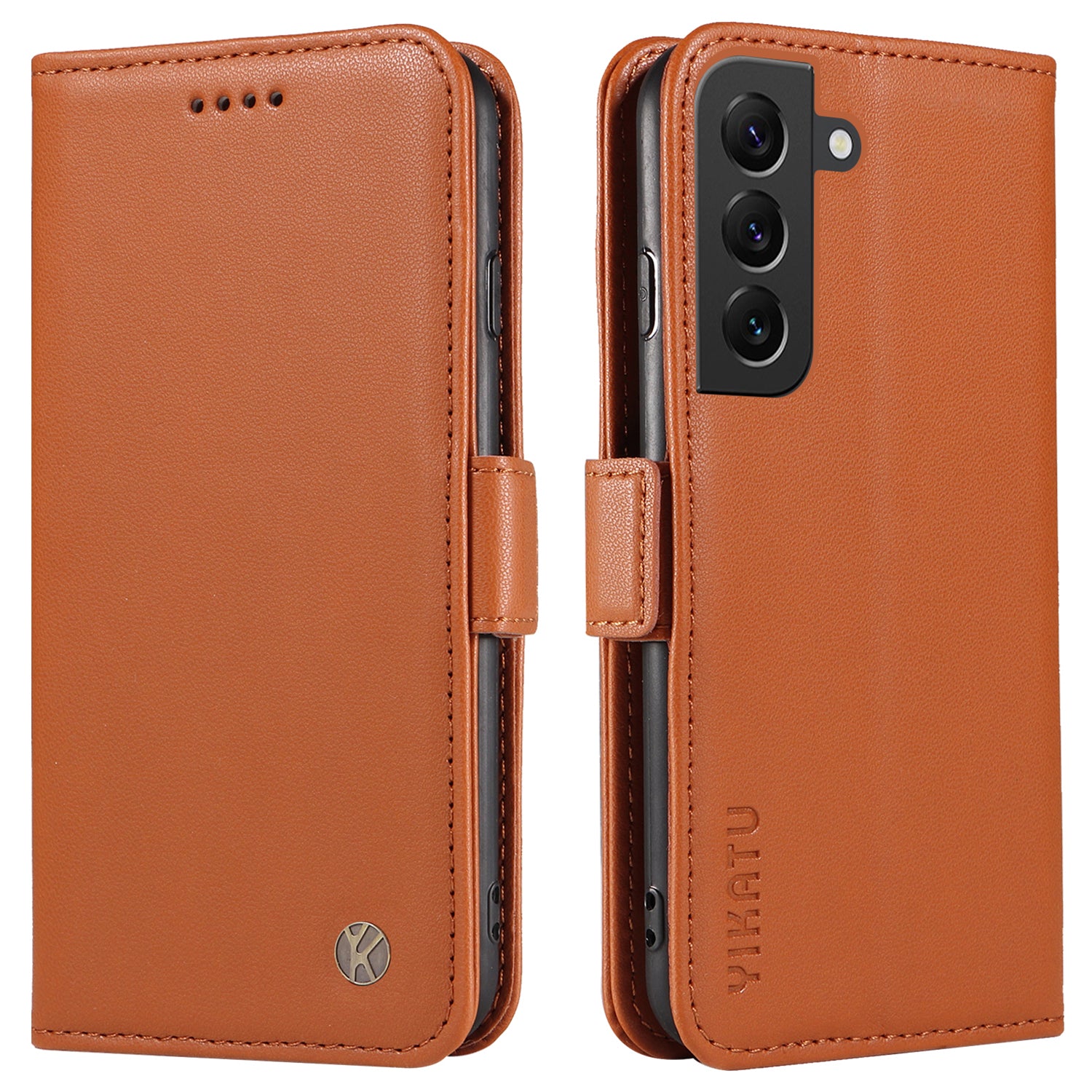 YIKATU YK-003 Flip Cover til Samsung Galaxy S22 5G Magnetisk PU-læderstativ til telefonpung YIKATU YK-003 Flip Cover til Samsung Galaxy S22 5G Magnetisk PU-læderstativ til telefonpung
